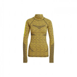 adidas by Stella McCartney TrueStrength Besiūlis Auk&scaron;to Kaklo Ilgomis Rankovėmis Vir&scaron;us Geltonas Moterims HI1946 M