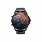 Diesel The Daddie Series Laikrodis Kvarcinis Mechanizmas Nerūdijančio Plieno Apyrankė 57Mm Juodas Ciferblatas Vyri&scaron;ki Laikrodžiai DZ7395 Regular Watch Box,Black Strap