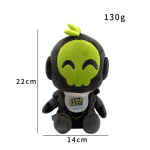 Fnafs Pliu&scaron;inis Talismano Cosplay Penki Naktiniai Fnafs Pliu&scaron;iniai Lėlė Kim&scaron;tas Gyvūnas Mink&scaron;ti Talismanai Aksesuarai Kalėdos Gimtadienis Kalėdų Dovana black