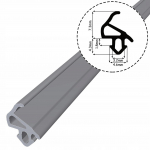 Sandariklis PVC langams S-1559 ALUPLAST PILKAS 1m