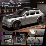 Ne&scaron;iojamas 911S RC visureigis su automobiliais 4,3 colio didelis ekranas 4K HD kamera Vieno paspaudimo driftas Kamera Kėlimo dizainas LED ap&scaron;vietimas Kalėdos Vaikų dovanos 3 batteries