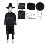 Kpop Demono Medžiotojai Saja Berniukai Cosplay Kostiumas I&scaron; Poliesterio Medžiagos Vasaros Renginiams Ir &Scaron;ventėms Singing Suit,3XL black