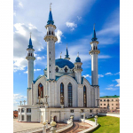 Deimantinis paveikslas Gražus bažnyčios pastatas Visas apvalus deimantinis mozaikos deimantinis siuvinėjimas kryželiu 20X30CM
