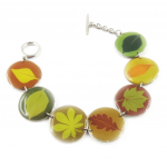 Les Tr&eacute;sors De Lily [D8215] - Bracelet Cr&eacute;ateur 'Bambou' Vert žalia