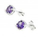 Les Tr&eacute;sors De Lily [I8938] - Boucles Argent 'Celestina' am&eacute;thyste