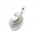 Les Tr&eacute;sors De Lily [J0143] - Pendentif Argent 'D&eacute;esse' Blanc