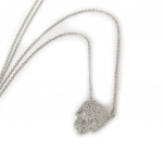 Les Tr&eacute;sors De Lily [K6634] - Collier Argent 'T&ecirc;te de Mort' blanc