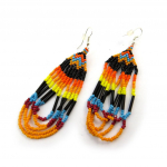 Les Tr&eacute;sors De Lily [N5021] - Boucles Cr&eacute;ateur 'Navajos' noir orange įvairiaspalvis