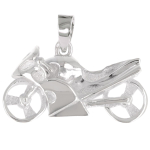 Les Tr&eacute;sors De Lily [Q2684] - Pendentif Argent 'Passion Moto' - 23x14 mm