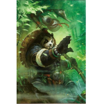 Pilnas 5D &bdquo;pasidaryk pats&ldquo; deimantinis tapymas kungfu &bdquo;Panda&ldquo; deimantinis siuvinėjimas kryželiu namų dekoras, rankų darbo dovana 25x30cm