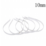 5 vnt. sidabrinė galvos juosta &bdquo;pasidaryk pats&ldquo; metalinė tu&scaron;čia plaukų juosta plaukų lankeliai, amatai, mergaičių galvos apdangalai 10mm