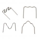 Universalūs 400 vnt./komplektas I&scaron; anksto supjaustyti 0,6 mm0,8 mm kar&scaron;tosios bangos plok&scaron;čios kabės, skirtos plastikiniam segiklio taisymui suvirintojo remonto įrankis sidabras