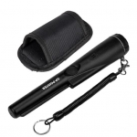 Metalo detektorius, atsparus vandeniui 360 laipsnių nuskaitymo didelio jautrumo testeris su LED lempute rankiniu aukso kasimo medžiotojo požeminio ie&scaron;kiklio įrankiu juoda