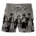 2022 m. vasaros japonų anime One Piece Luffy Zorro Print vyri&scaron;ki plaukimo &scaron;ortai Greitai džiūstantys paplūdimio drabužiai Maudymosi kostiumai Banglentės sportinės kelnės XXXL