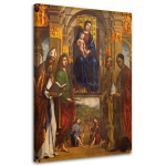 Drobės atspaudas, Madona ir Bolonijos &scaron;ventieji 40x60 įvairiaspalvis