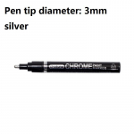 Galvaninio veidrodžio sidabro dažų ra&scaron;iklio vadovas, taisymas, chromuoto metalo vandeniui atspari padanga, keramika, rankinis &bdquo;pasidaryk pats&ldquo; pataisymo dažai, 0,7 mm / 1 mm / 3 mm ra&scaron;iklio antgalis 3mm