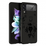Dėklas, skirtas Samsung Galaxy Zflip3 Zflip Z Flip 3 Z Flip 4 5g Flip3 Hard PC Anime Kurama Demon Slayer Shell Smūgiams atsparių dėklų dangtelis Samsung Z Flip 5G