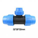 Žemės ūkio produkcijos vandens vamzdžių jungiamosios detalės Gnybtų jungtis 90&deg; 32mm x 20mm x 32mm