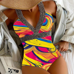 Seksualūs ra&scaron;tu su petne&scaron;ėlėmis suri&scaron;ti maudymosi kostiumėliai moterims Push UP vientisas maudymosi kostiumėlis Monokini be nugarų tu&scaron;čiaviduris vasaros maudymosi kostiumėlis S geltona