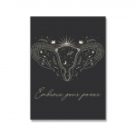 Boho Feminist Pagan Mantra Wiccan Wall Art Plakato Spaudinys Abstraktus Gyvatės Mergaitės Kūno Vargonų Drobės Tapyba Svetainės namų dekoras 21cm&times;30cm NoFrame