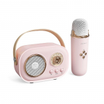 VAORLO Bluetooth garsiakalbis su belaidžio mikrofono palaikymu Karaoke TF Card FM Play HiFi žemųjų dažnių garsiakalbis Auk&scaron;tas suderinamas laisvų rankų skambutis