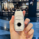 3/4 mygtukų TPU automobilio rakto dangtelio korpusas, skirtas Mercedes Benz ACESG GLS klasė W177 W205 W213 W222 G63 X167 Maybach priedai 3 button key cover balta