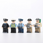 Vagis policijos minifigūrėlės, lėlės, surenkamos suderinamos prekės ženklo kaladėlės, anime personažai, modeliai, konstravimo rinkiniai, mokomieji žaislai vaikams