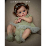 55 cm/60 cm silikoninė Reborn Doll Lovely Baby Dolls Žaislų mada imituoja lėlės mergaitėms Dovana