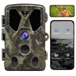 &bdquo;Wifi 812 Pro&ldquo; laukinės gamtos tako kamera, belaidės medžioklės kameros 36mp4k 940 nm &bdquo;Ir Night Vision Potraps&ldquo; stebėjimo kamera