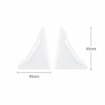 Universalūs automobilio durelių kampų apsauginiai dangteliai nuo susidūrimo permatomas silikoninis apsauginis lipdukas nuo įbrėžimų. 2pcs/set