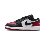 Air Jordan 1 Low GS Bred Toe 2.0 Vaikų sportbačiai Balti Varsity-Raudoni Juodi 553560-161 36 black