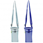 Krep&scaron;ys Lengvas ne&scaron;iojamas dvigubo ki&scaron;enės buteliuko dizaino vandens laikiklis su dirželiu tamsiai mėlyna/mėlyna