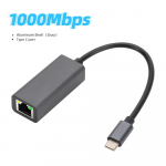 1000Mbps USB tipo C Ethernet adapteris Tinklo plok&scaron;tė USB C į RJ45 Lan Gigabit Ethernet interneto kabelis skirtas MacBook PC Windows XP 7 8 10 Android TYPE C