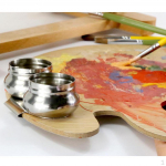 Menininko nerūdijančio plieno vienos skylės kau&scaron;elio dažymo puodelio segtukas su dangteliu