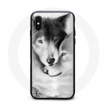 Coque Iphone XS max loup toison