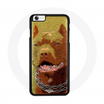 Coque iphone 6 Pitbull Marron