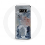 Coque pour Samsung Galaxy S8 Fond de texture abstraite gris pilka