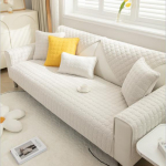 Vienspalvis neslystantis sofos užvalkalas, storas mink&scaron;tas pliu&scaron;inis sofos pagalvėlės rank&scaron;luostis, skirtas svetainės baldams. 90x180cm 1pc