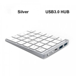Belaidė &bdquo;Bluetooth&ldquo; skaitmeninė klaviatūra su USB HUB dviejų režimų įkraunama skaitmenimis, skirta plan&scaron;etiniam ne&scaron;iojamajam kompiuteriui