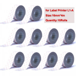 10 ritinėlių 16 mm * 4 m etikečių juosta, skirta &bdquo;MakeID L1 Bluetooth&ldquo; terminiam etikečių spausdintuvui &bdquo;L1-A Pocket Maker&ldquo;, be ra&scaron;alo spausdinimas, &bdquo;pasidaryk pats&ldquo; lipdukas namams Pink Dots