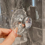 Akrilo vonios kambario skaidrus kabliukas sieninių drabužių kabykla Durų rankena Rank&scaron;luostis Raktai Papuo&scaron;alai Laikymas Kabliukas Virtuvės priedai 1pcs