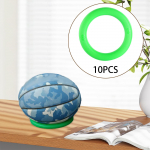 10 vienetų arbūzų ekspozicinių stovų apsauga nuo riedėjimo stovas rutulio atraminiai žiedai fiksavimo apskritimai žalia