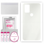 apgo MATTE Protective Skin Sticker for the back compatible with Kruger&Matz Live 10S, Wrap Film, Hydrogel Film, Flexible, Soft TPU with positioning la