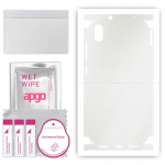 apgo Protective Skin Sticker for the back+sides compatible with Xiaomi Redmi 7A, Full Wrap Film, Foil, Vinyl - Pattern Matte Transparent