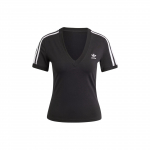 Adidas Originals V formos i&scaron;kirptės spalvų blokų stiliaus prigludantis mar&scaron;kinėliai moterims Juodi IU2416 XS