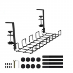 Po stalu Laido organizatorius Laidų valdymo dėklas po stalu Kabelių valdymo stovas, 16 colių negręžiamas kabelių valdymas stovinčiam stalui