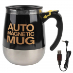 Terminis mai&scaron;ytuvas naujas kavos pieno mai&scaron;ymo puodelis nerūdijančio plieno automatinis savaime besimai&scaron;antis i&scaron;manusis mai&scaron;ytuvas 400 ml magnetinis puodelis 400ml rožinė