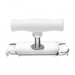 Stiklainių atidarytuvas Reguliuojamas nerūdijančio plieno dangtelio atidarytuvas Easy Twist Gear Design skardinių atidarytuvas su ergonomi&scaron;ka rankena balta
