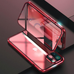 360 pilnas apsauginis magnetinis dėklas, skirtas iPhone 16 15 14 Plus 13 12 Mini 11 Pro Max dvipusis stiklas su fotoaparato objektyvo apsauginiu dangteliu For iPhone 16