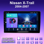 2 DIN Android Carplay Automobilinis Radijas Nissan X-Trail 2004-2007 Multimedijos Grotuvas Pagrindinis Blokas Stereo GPS Navigacija BT WIFI 2+32GB 1+16GB